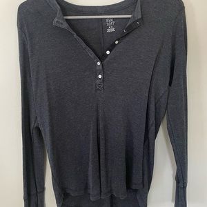 Aerie real soft long sleeve henley top